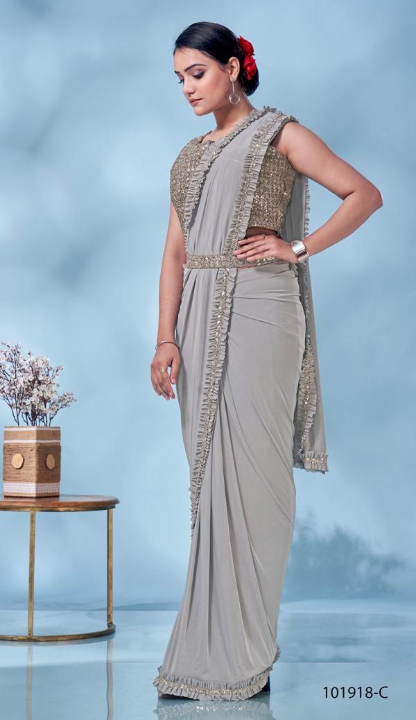 Amoha Trendz 101918 Ready To Wear Fancy Designer Saree Collection